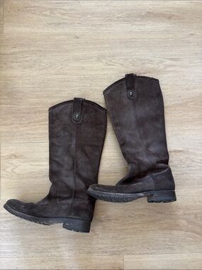 Frye Women's Dark Brown Suede Boots